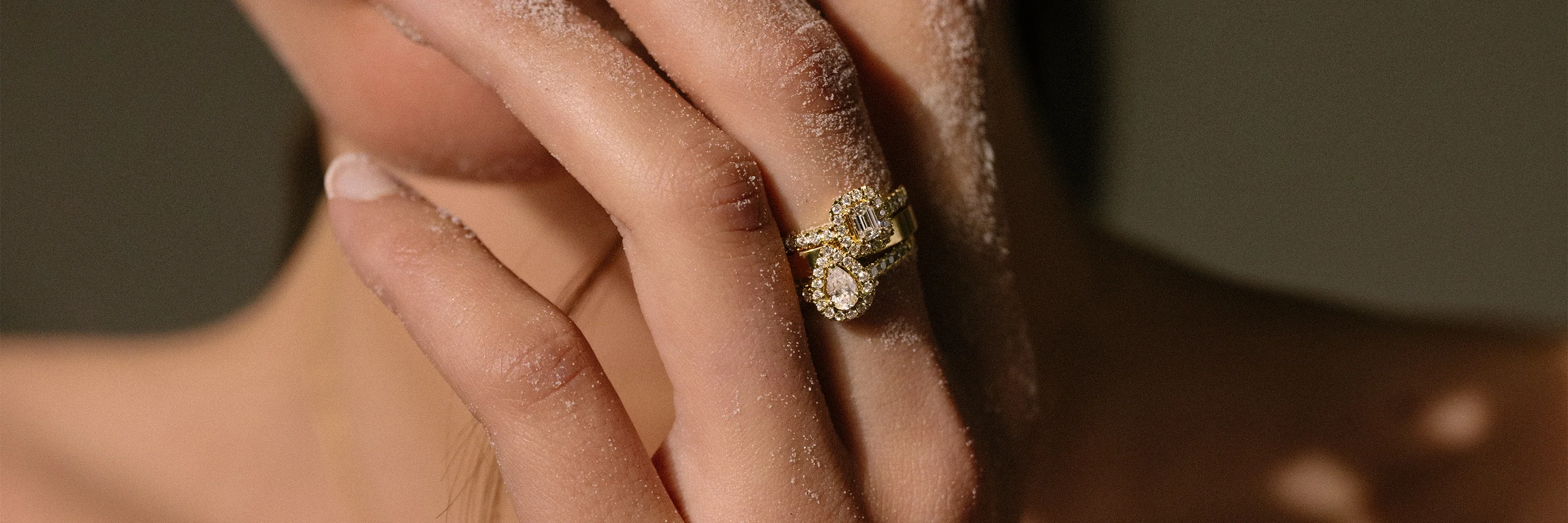 Ringen met fancy cut diamant van Aurore Jewelry
