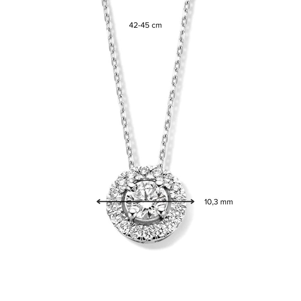 Halskette Emma 0,75 ct. Weißgold