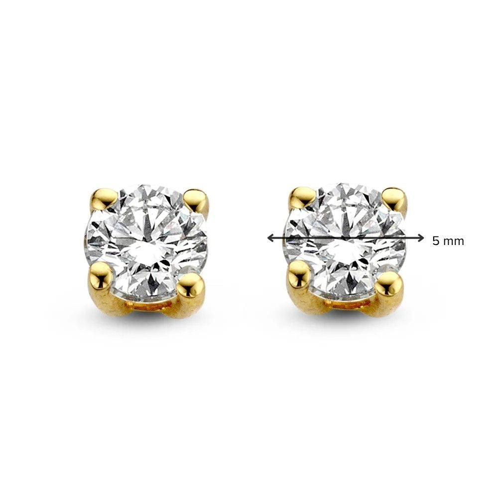 Olivia-Ohrstecker 1,00 ct. Gelbgold