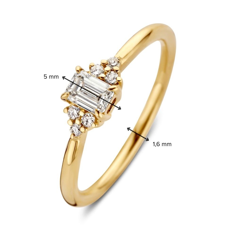 Ring Ines 0,40 Karat Gelbgold