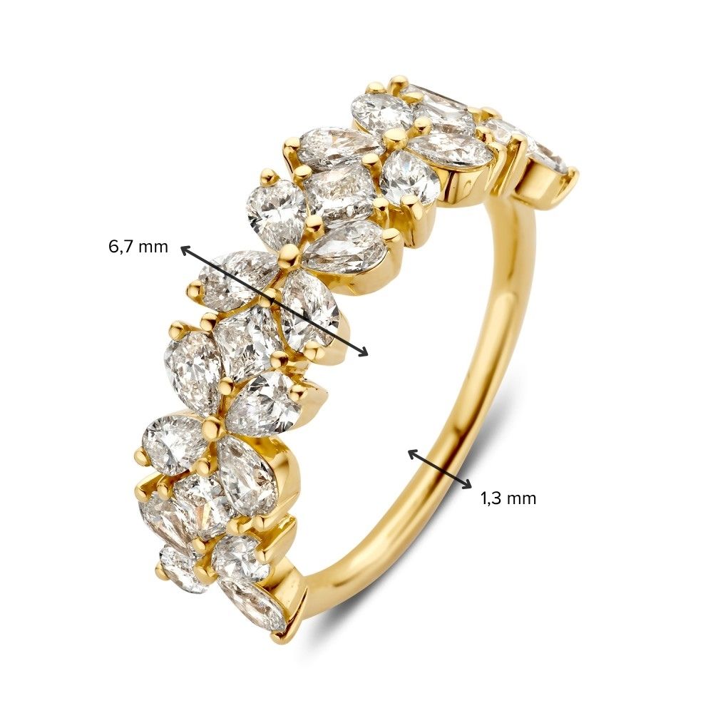 Ring Camille 2,04 Karat Gelbgold