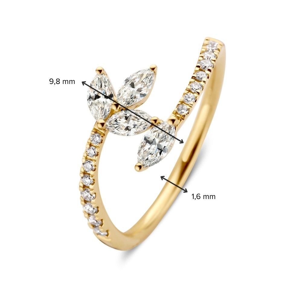 Ring Poppy 0,57 kt. Gelbgold
