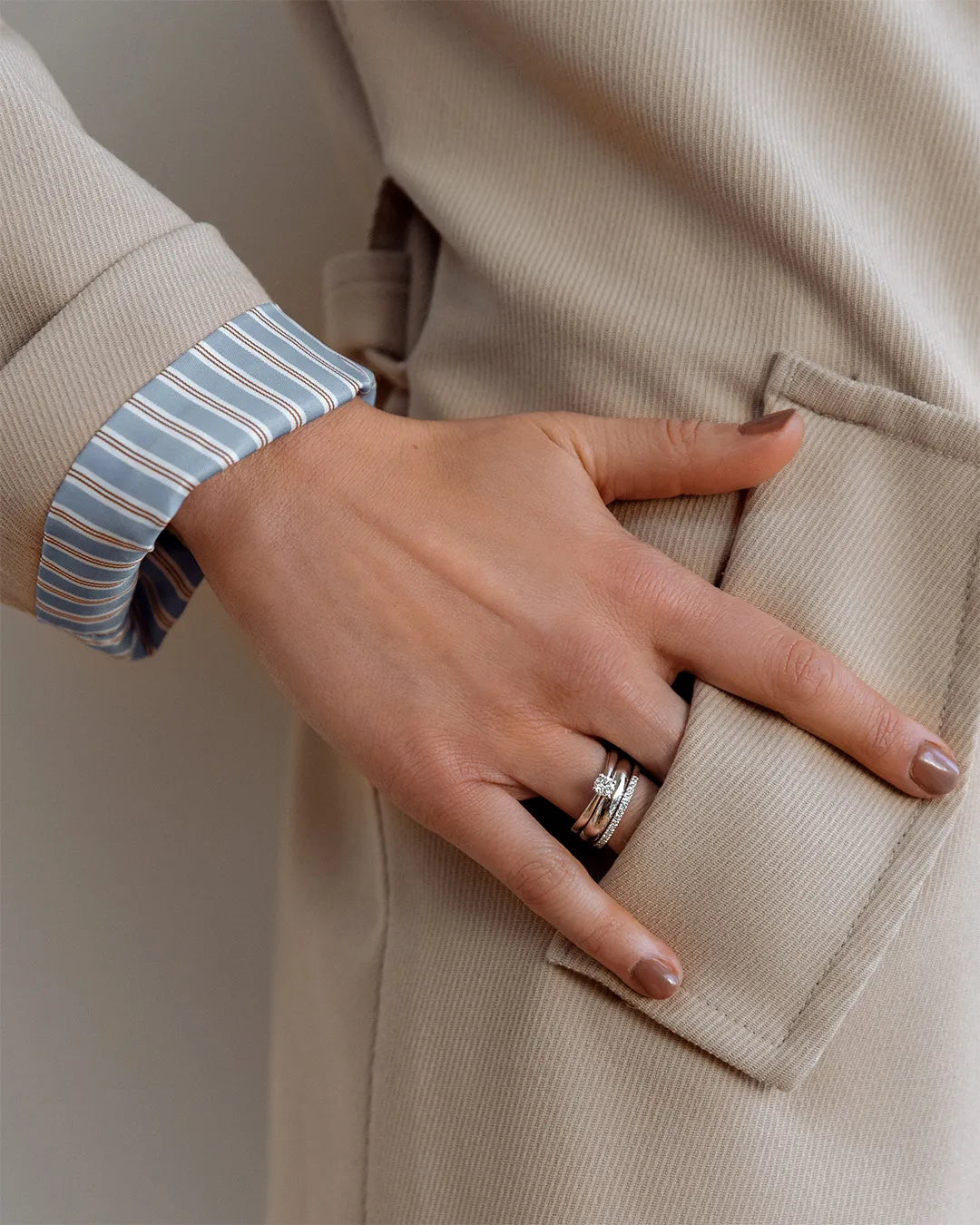 Ring Olivia 0,30 ct. Gelbgold