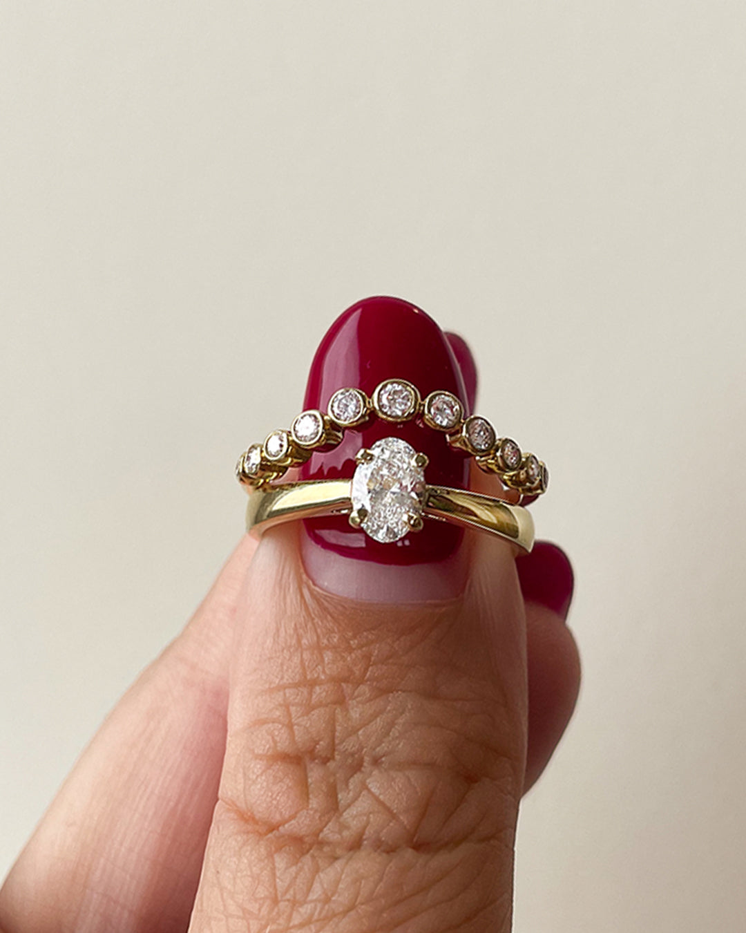 Ring Luna Wave 0,26 ct. Gelbgold