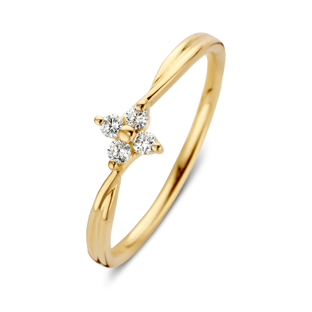Ring Violet 0,10 Karat Gelbgold