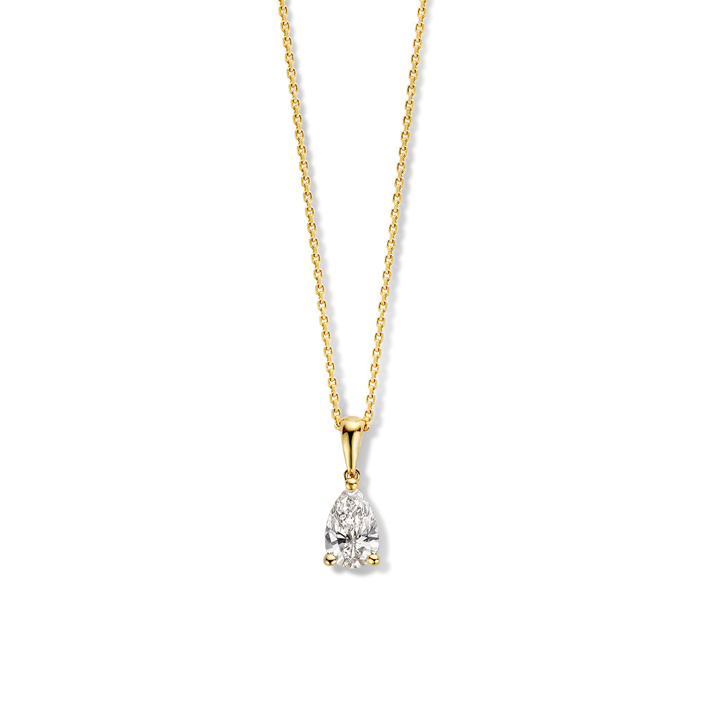 Halskette Ava 0,50 ct. Gelbgold