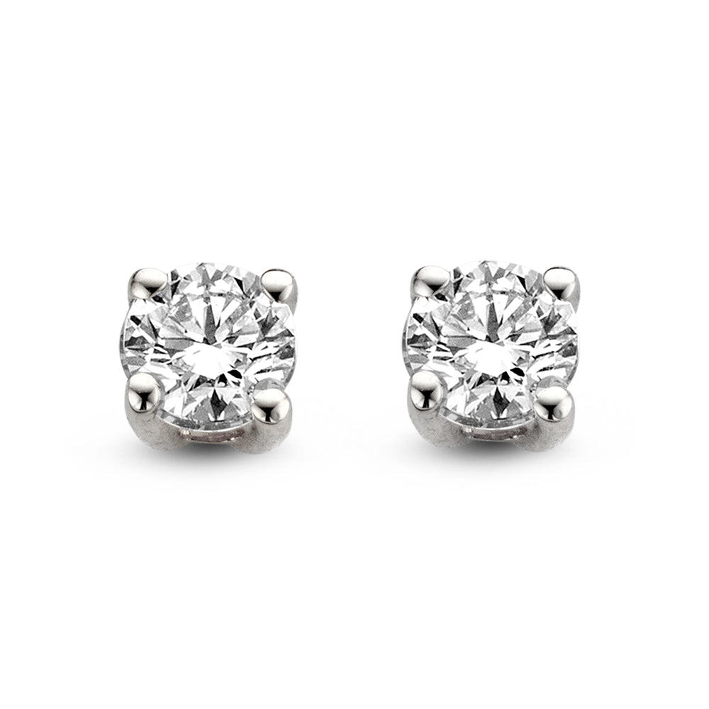 Olivia-Ohrstecker 1,00 ct. Weißgold
