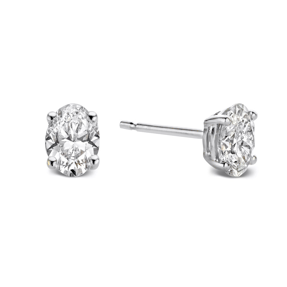 Franky Ohrstecker 0,50 ct. Weißgold