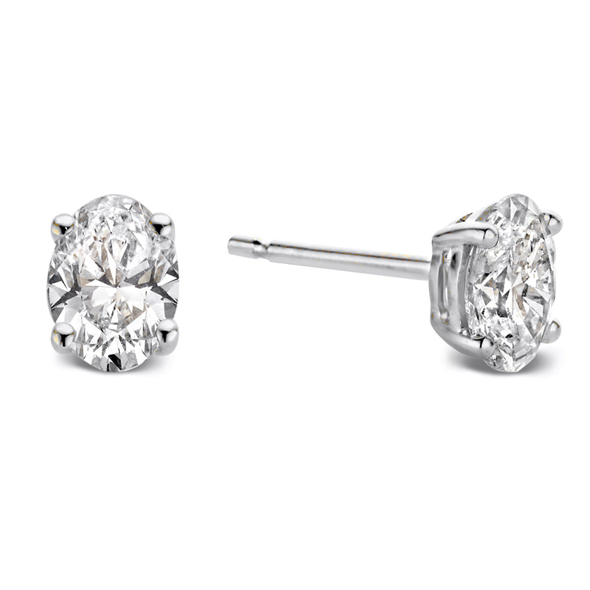 Franky Ohrstecker 1,00 ct. Weißgold