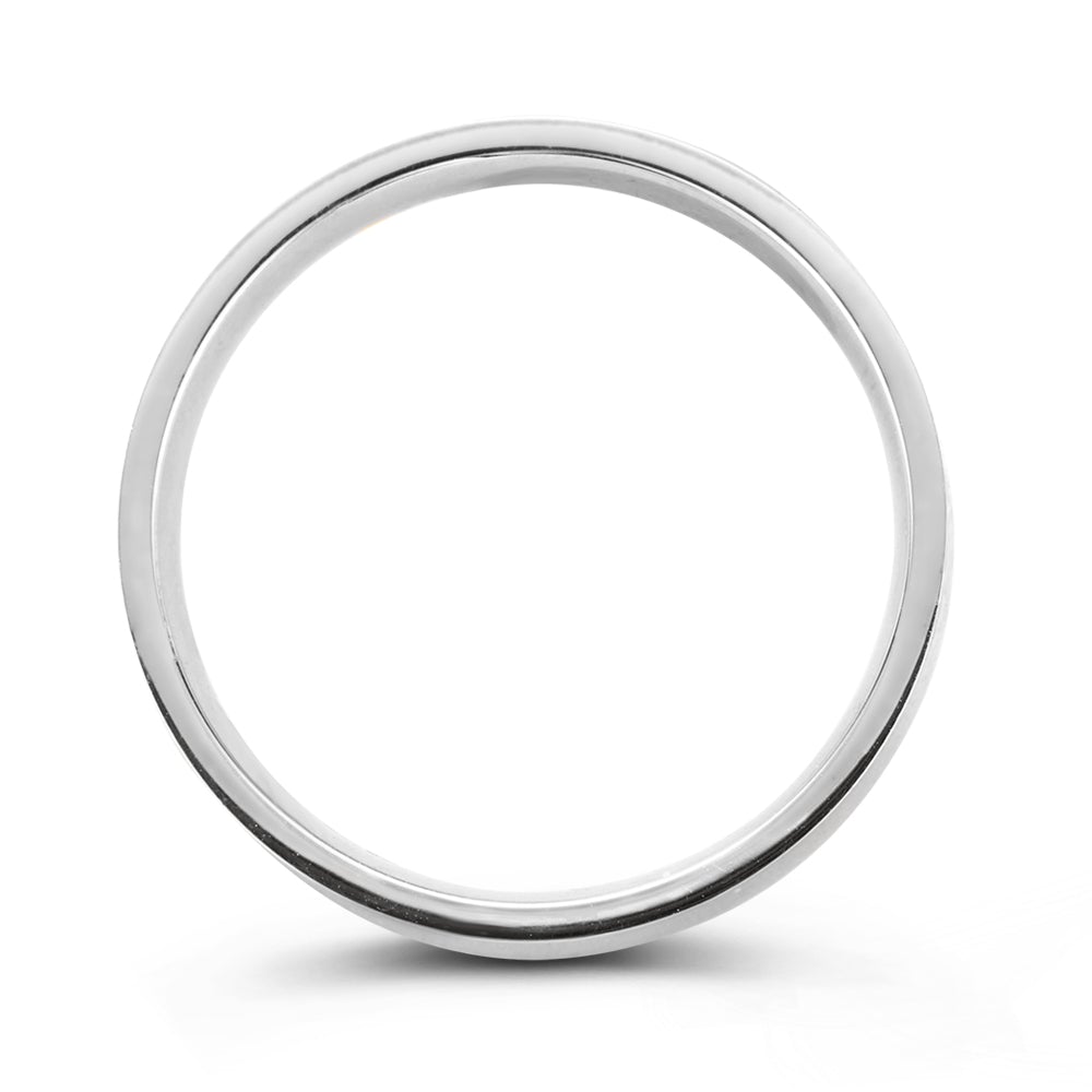 Ehering Sam Weißgold 4mm