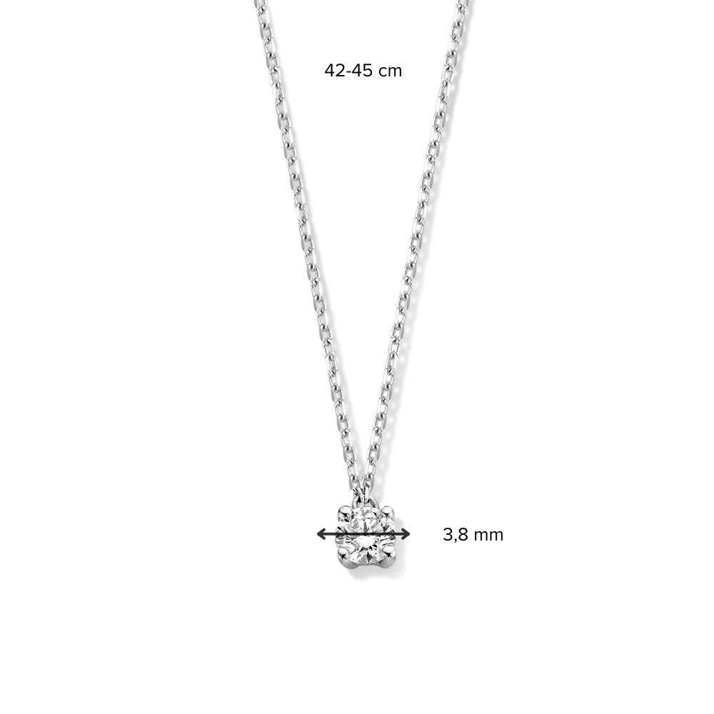 Halskette Olivia 0,20 ct. Weißgold