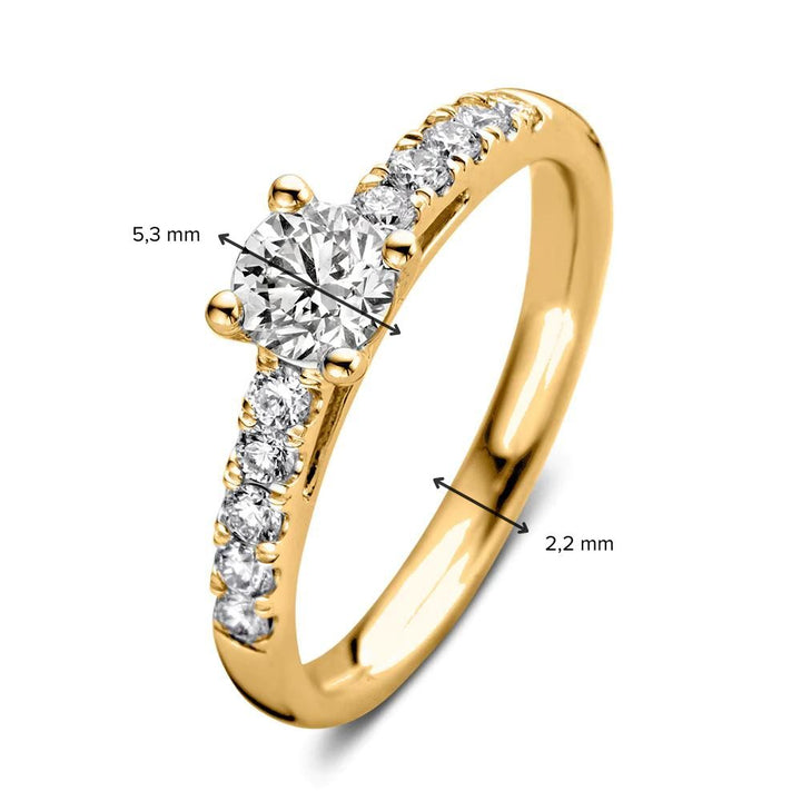 Ring Mary 0,80 ct. Gelbgold