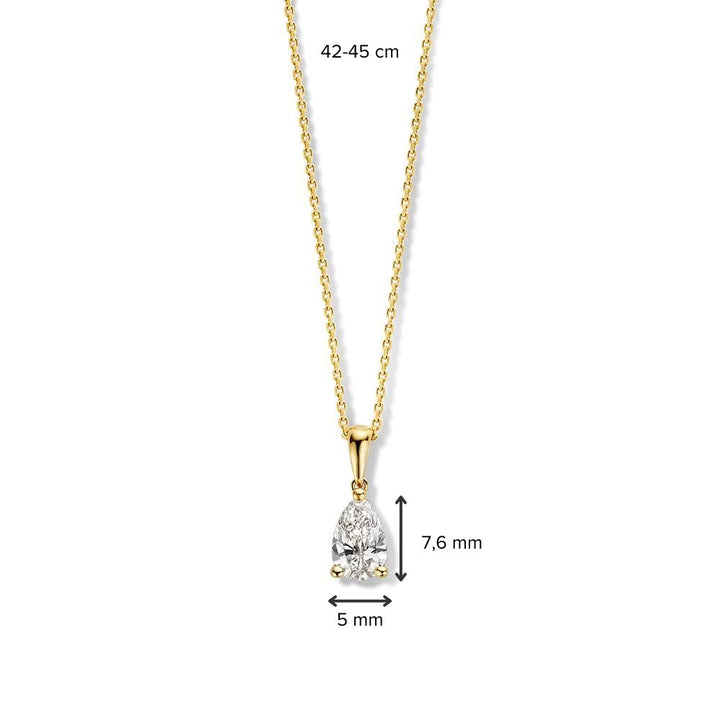 Halskette Ava 0,50 ct. Gelbgold
