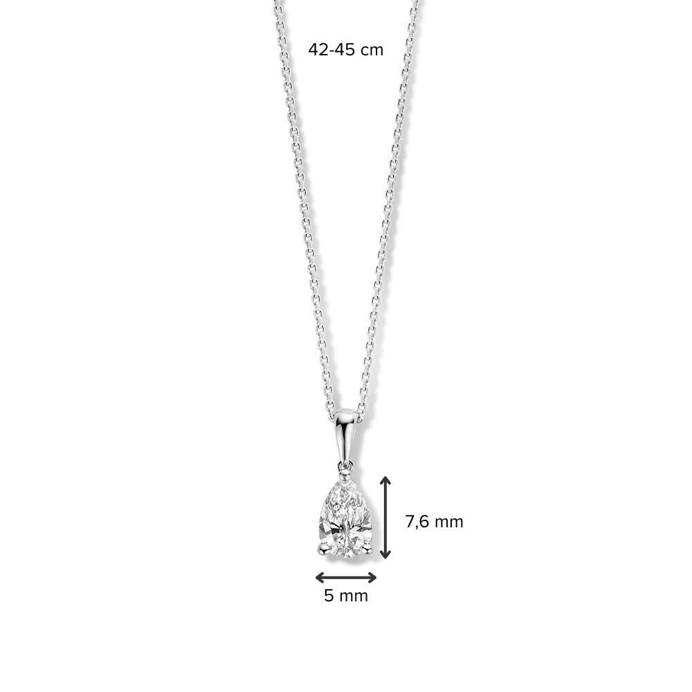 Halskette Ava 0,50 ct. Weißgold