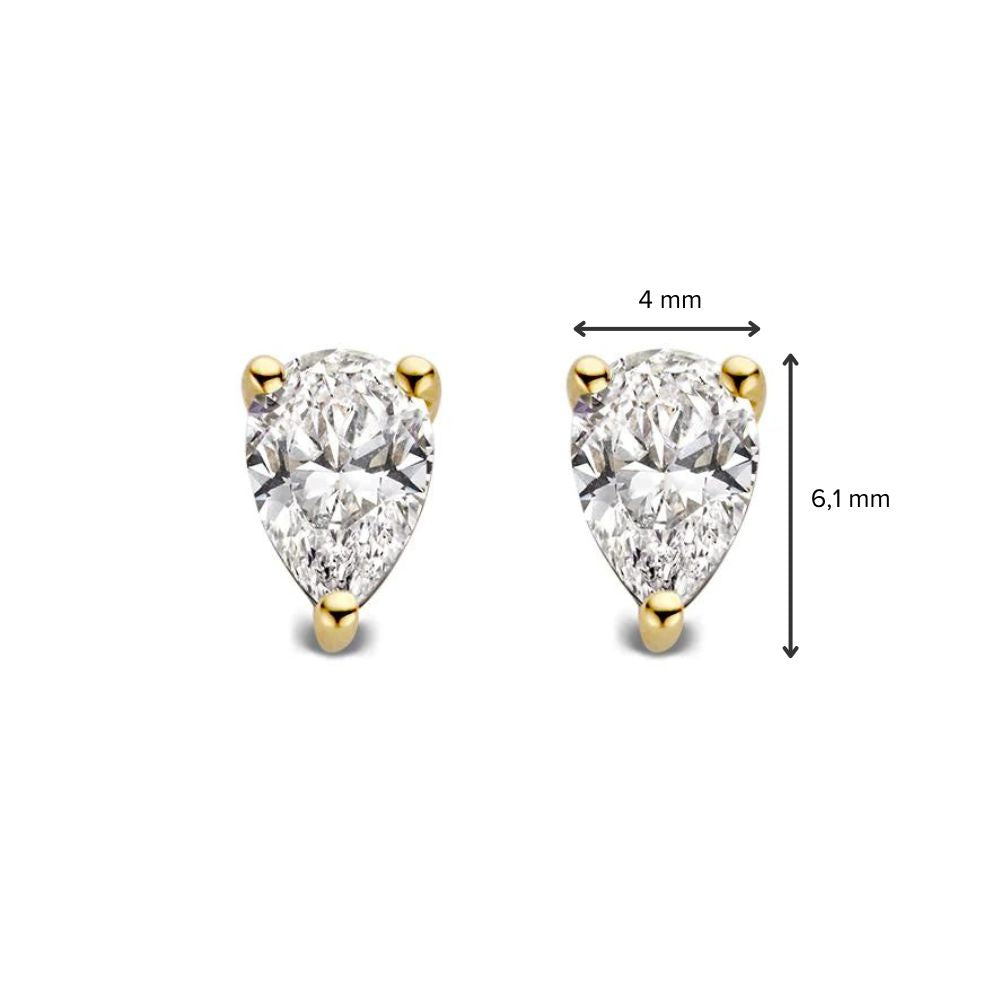Ohrstecker Ava 0,50 ct. Gelbgold