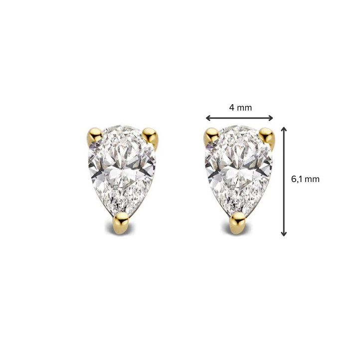 Ohrstecker Ava 0,50 ct. Gelbgold