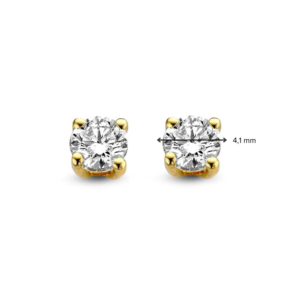 Olivia-Ohrstecker 0,50 ct. Gelbgold