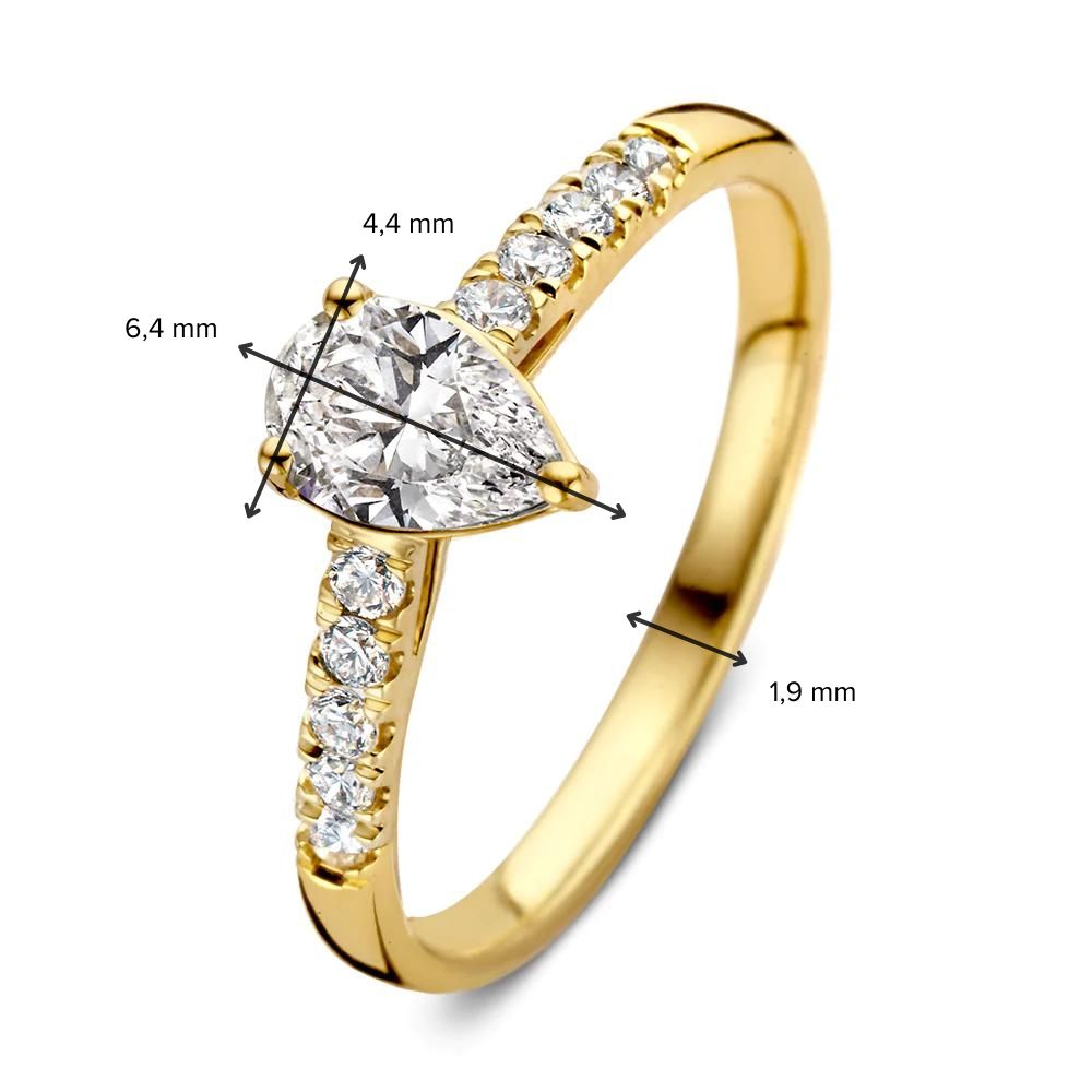 Ring Ava Royal 0,48 ct. Gelbgold