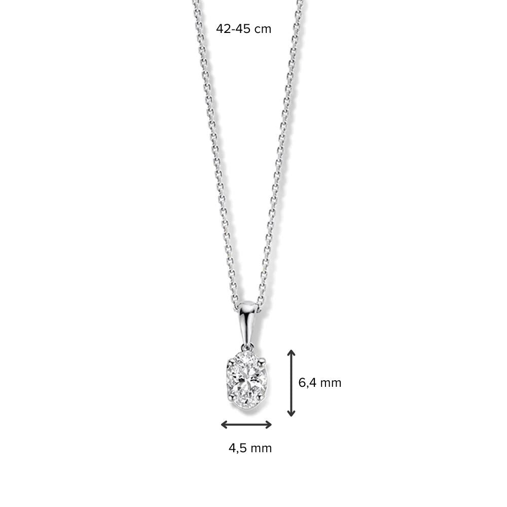 Halskette Franky 0,50 ct. Weißgold