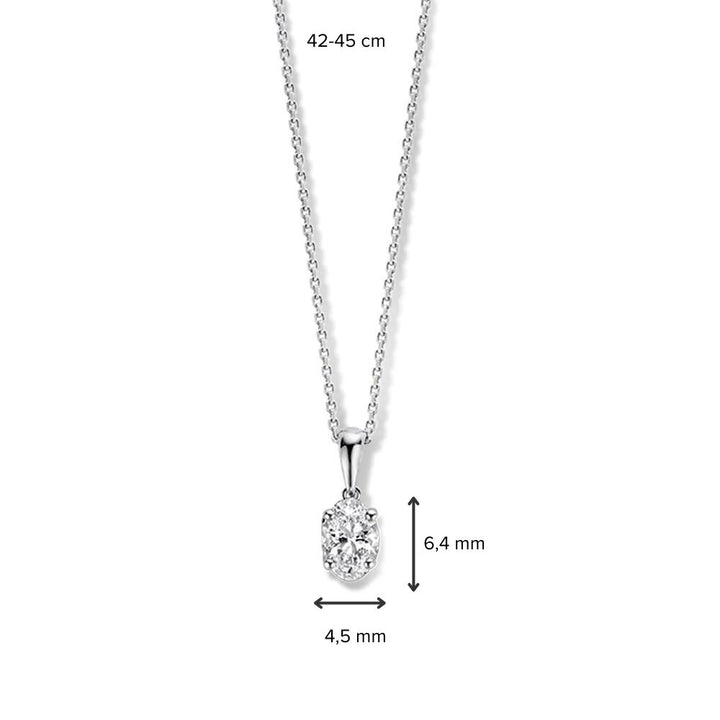 Halskette Franky 0,50 ct. Weißgold