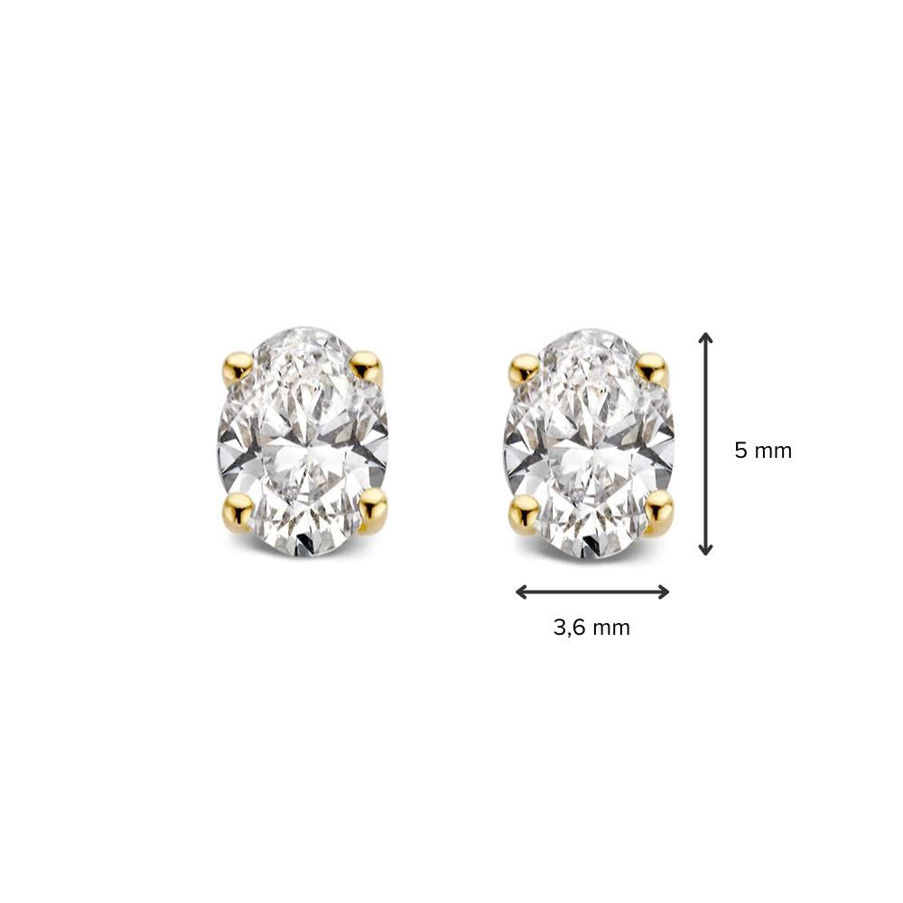 Franky Ohrstecker 0,50 ct. Gelbgold