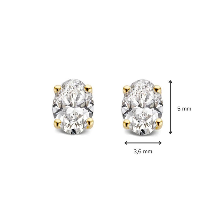 Franky Ohrstecker 0,50 ct. Gelbgold