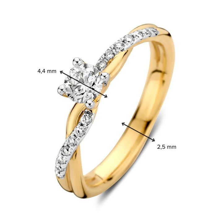 Ring Mia 0,41 ct. Gelbgold