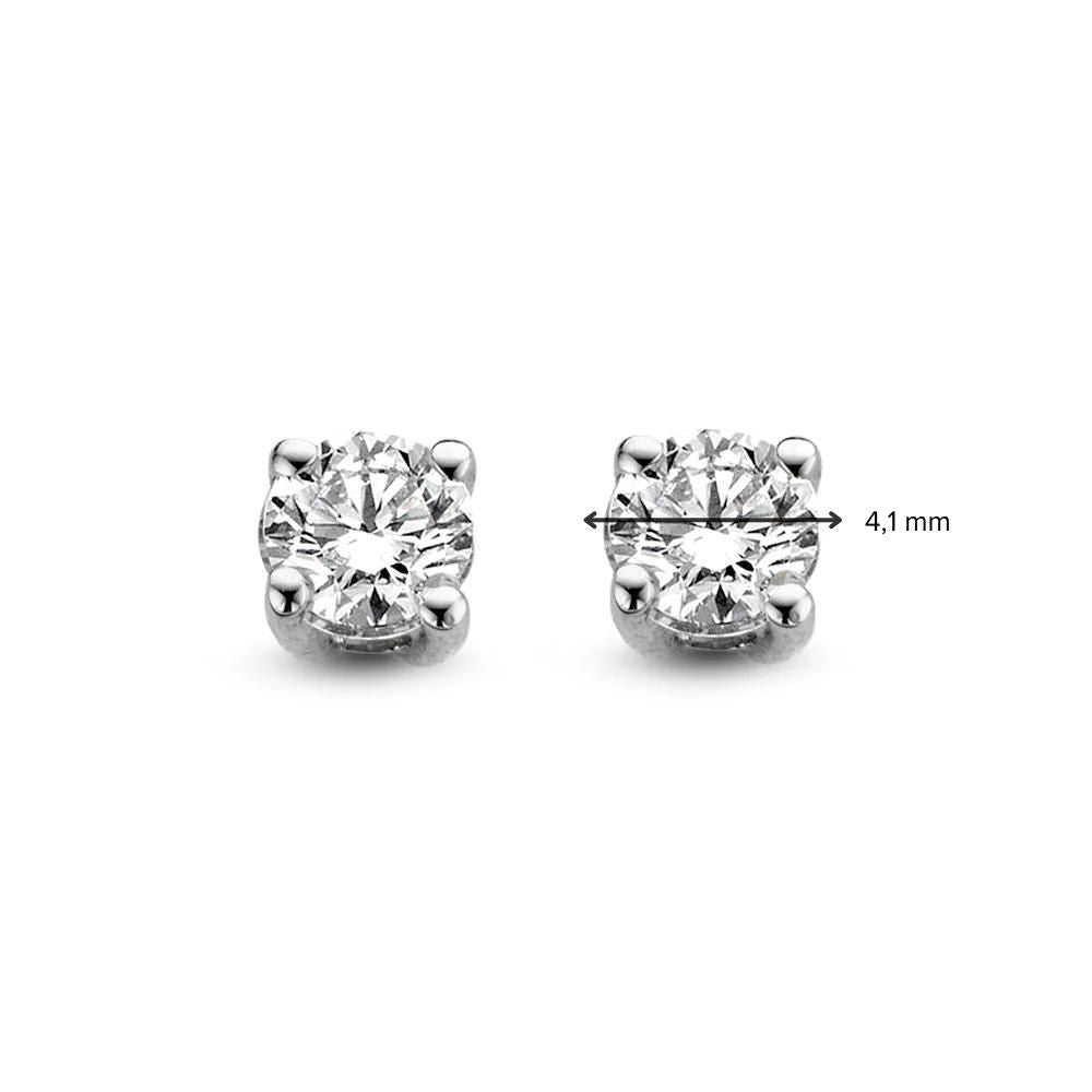 Olivia-Ohrstecker 0,50 ct. Weißgold