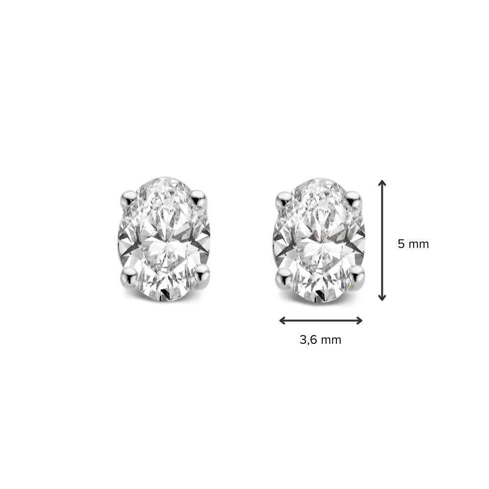 Franky Ohrstecker 0,50 ct. Weißgold