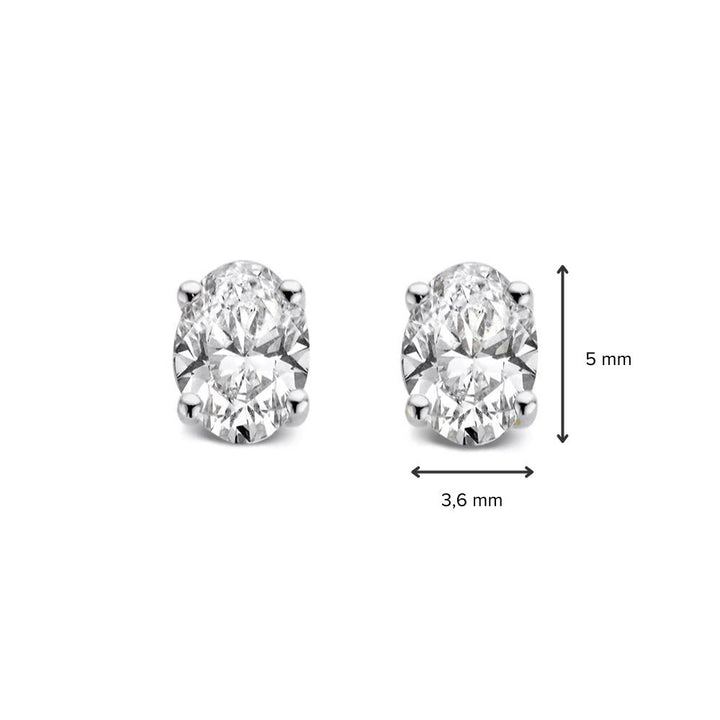 Franky Ohrstecker 0,50 ct. Weißgold
