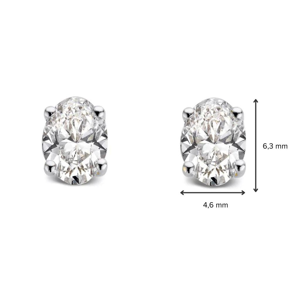 Franky Ohrstecker 1,00 ct. Weißgold
