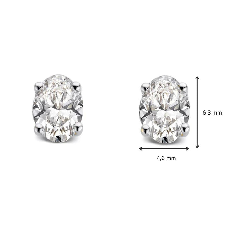 Franky Ohrstecker 1,00 ct. Weißgold