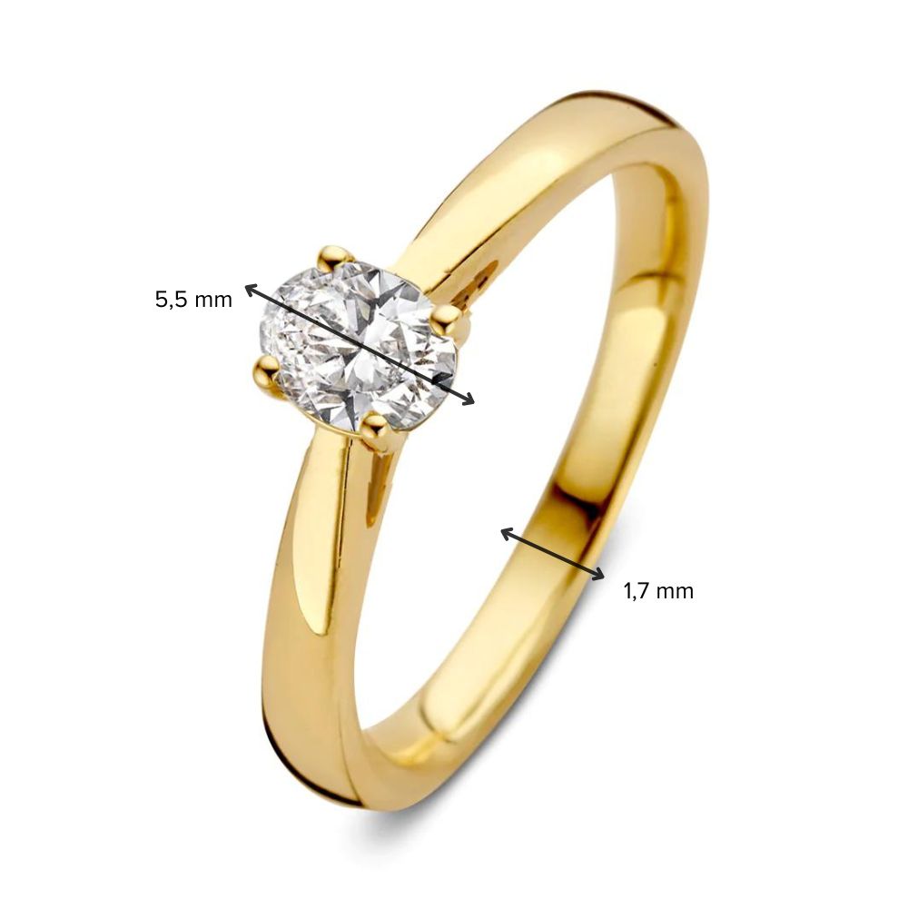 Ring Franky 0,30 ct. Gelbgold