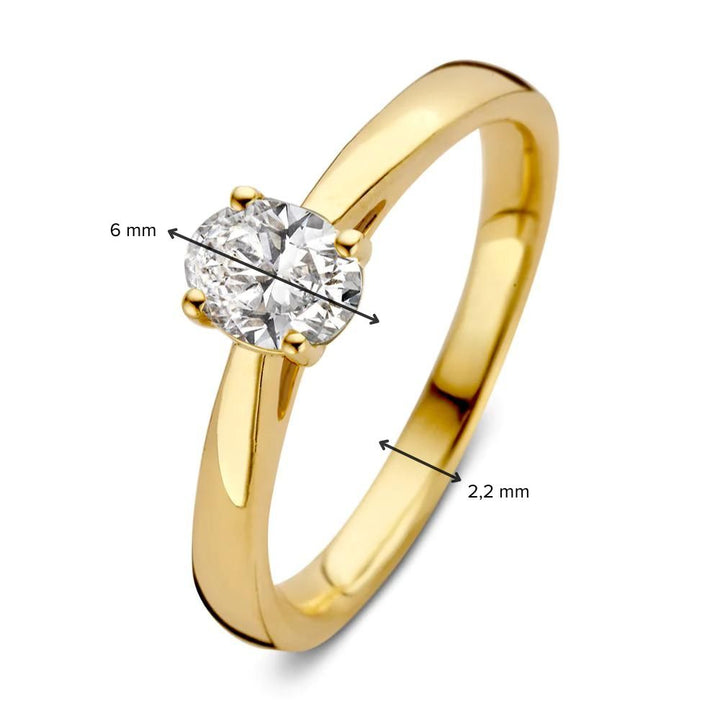 Ring Franky 0,50 ct. Gelbgold