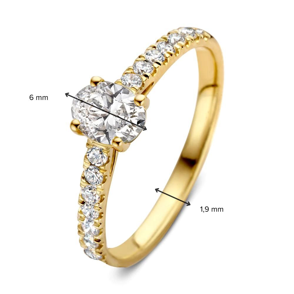 Ring Franky Royal 0,75 ct. Gelbgold