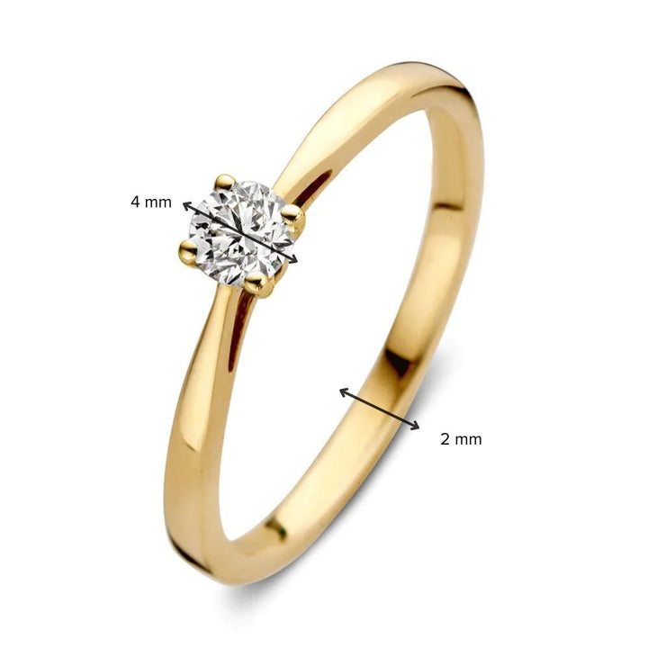 Ring Olivia 0,20 ct. Gelbgold