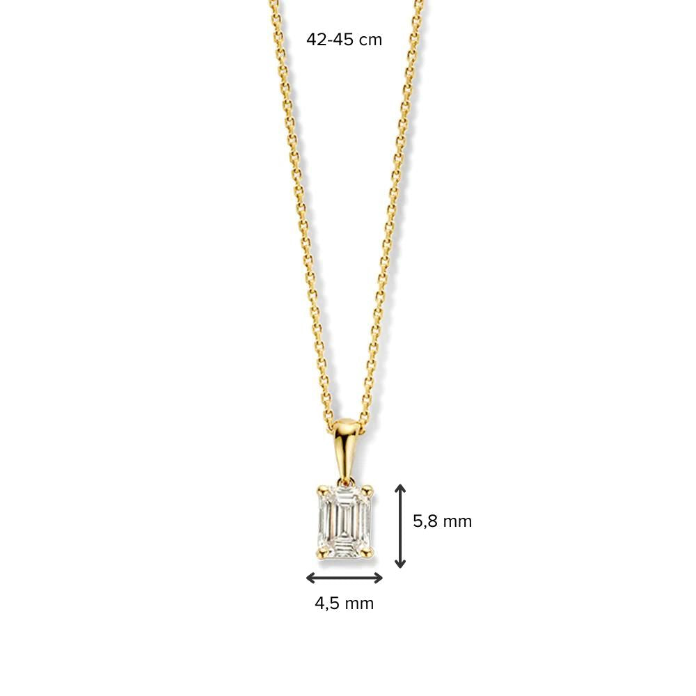 Halskette Nora 0,50 ct. Gelbgold