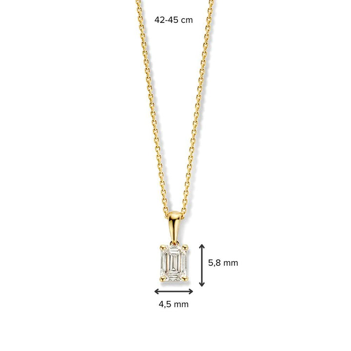 Halskette Nora 0,50 ct. Gelbgold