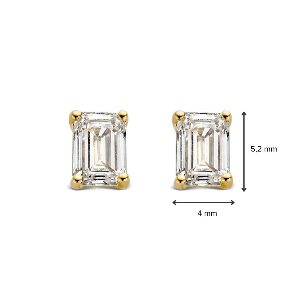 Nora Ohrstecker 0,50 ct. Gelbgold