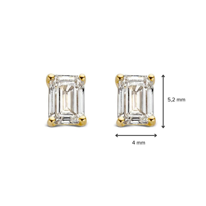 Nora Ohrstecker 0,50 ct. Gelbgold