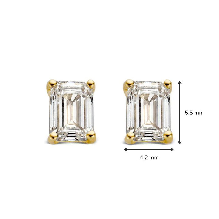Nora Ohrstecker 1,00 ct. Gelbgold