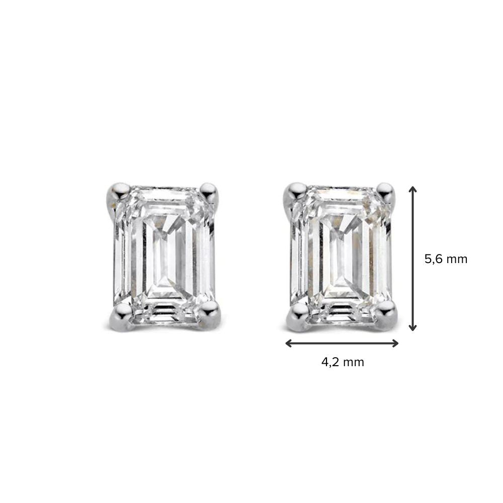 Nora Ohrstecker 1,00 ct. Weißgold