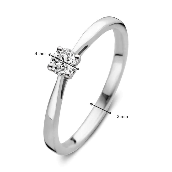 Ring Olivia 0,20 ct. Weißgold