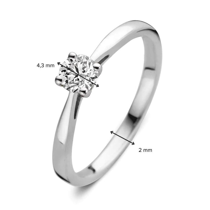 Ring Olivia 0,30 ct. Weißgold