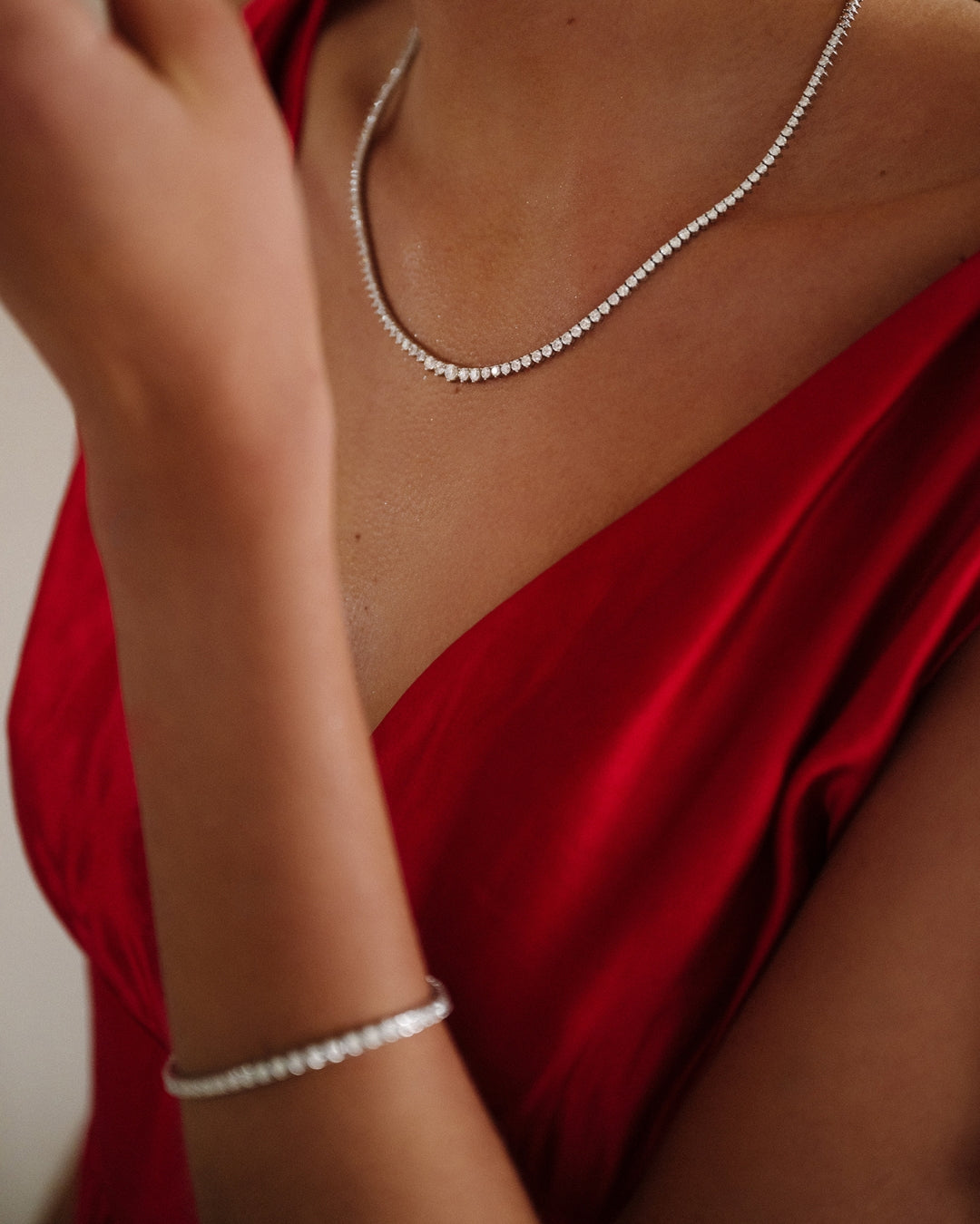 Halskette Chloe 5,00 ct. Weißgold