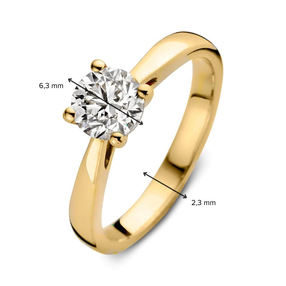 Ring Olivia 1,00 ct. Gelbgold