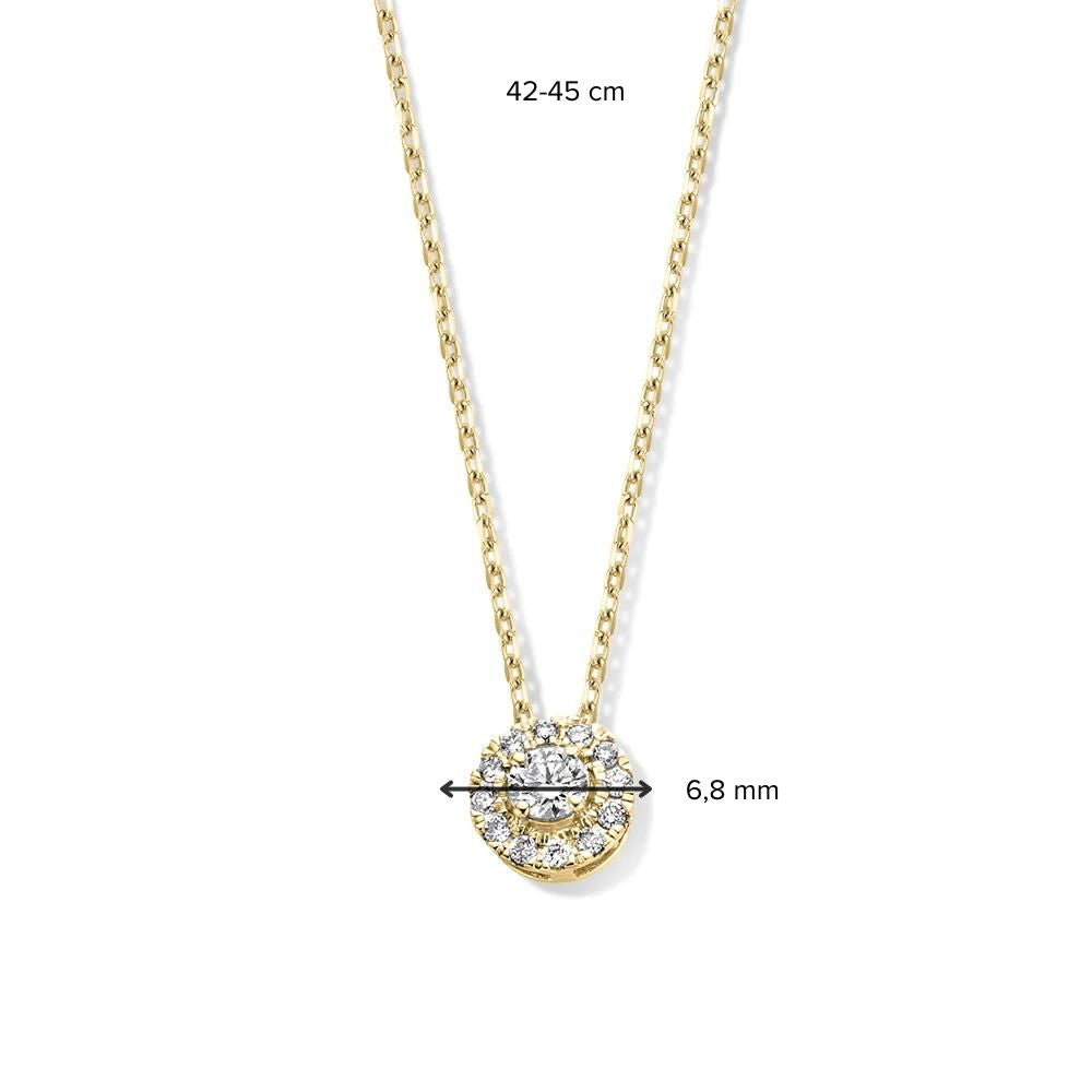 Halskette Emma 0,20 ct. Gelbgold