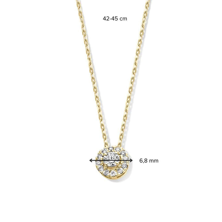 Halskette Emma 0,20 ct. Gelbgold