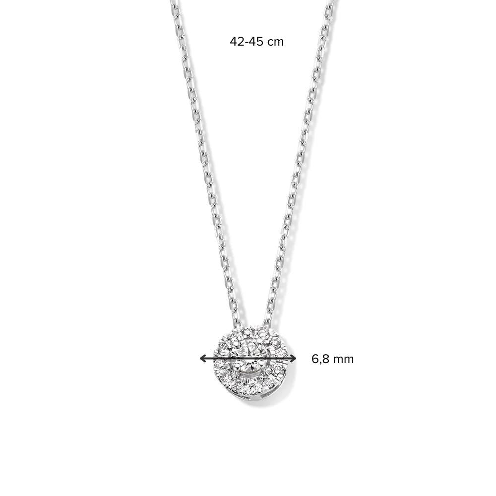 Halskette Emma 0,20 ct. Weißgold