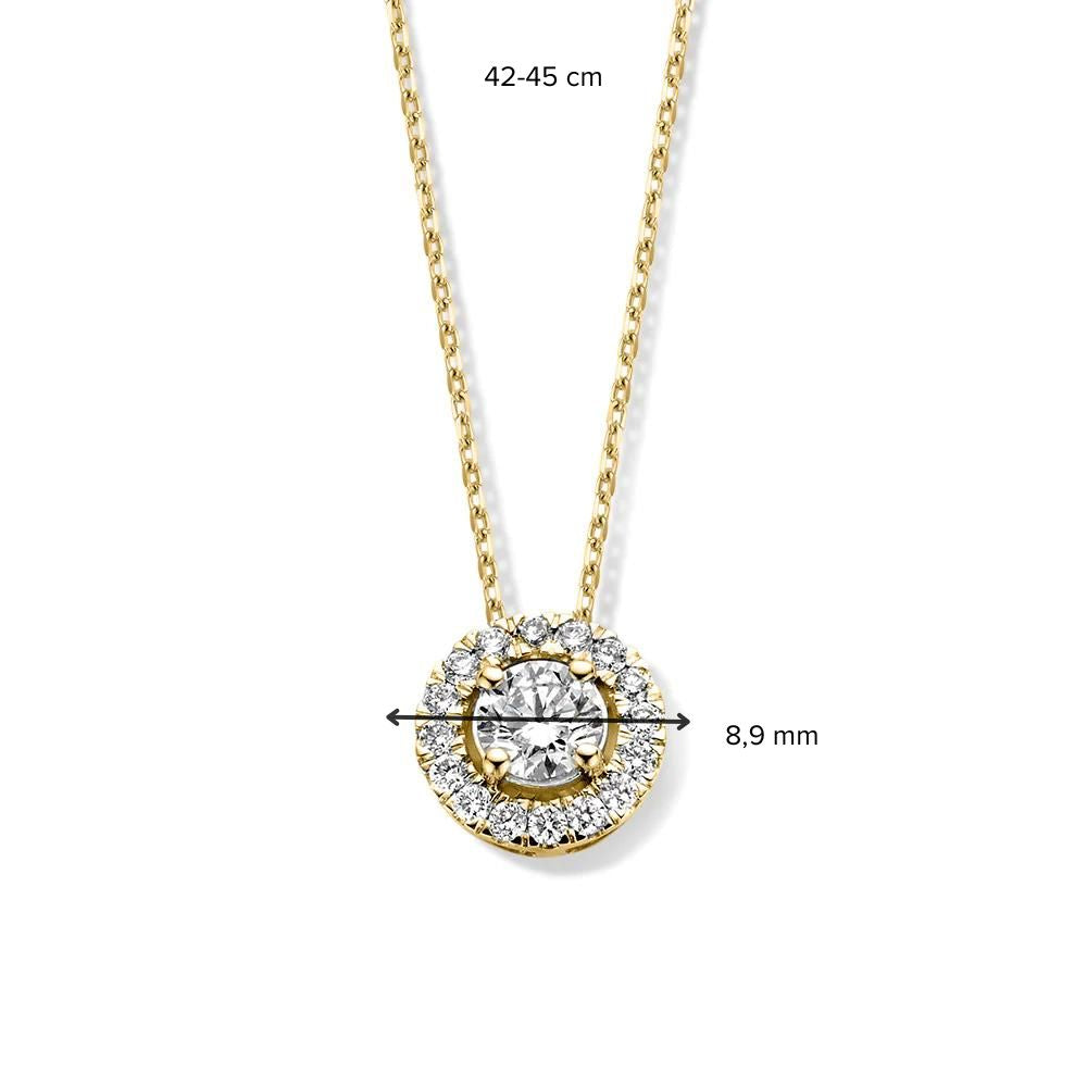 Halskette Emma 0,50 ct. Gelbgold